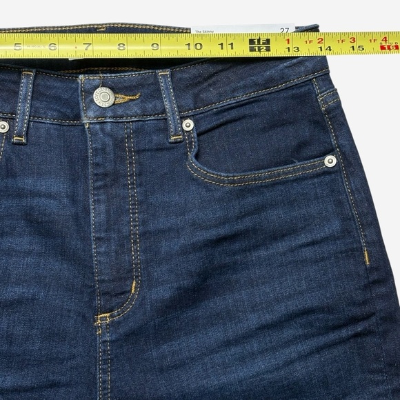 LOFT Curvy Fit High Rise Skinny Jeans 27/4 Petite Classic Dark Indigo Wash NEW - Picture 5 of 12